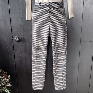 LOFT Black and White Skinny Pants